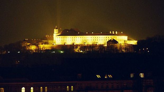 Špilberk v noci