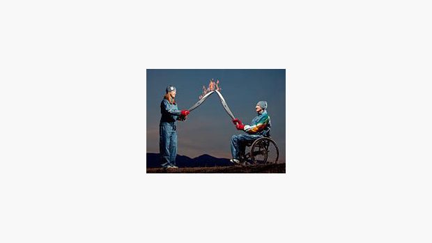 Pochodňová štafeta - zimní paralympijské hry