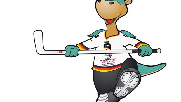 MS hokej 2010 maskot hráč