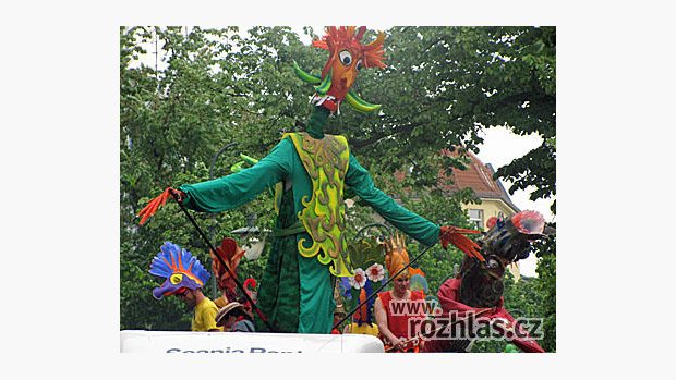 Alegorický vůz na Karnevalu kultur