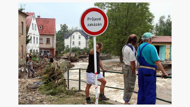 Záplavy na  severu Čech       
