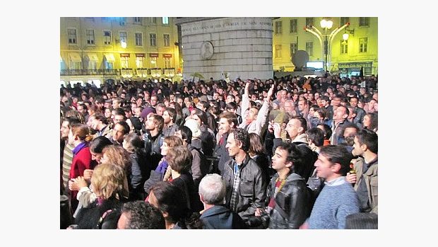 Portugalští učitelé protestují v ulicích