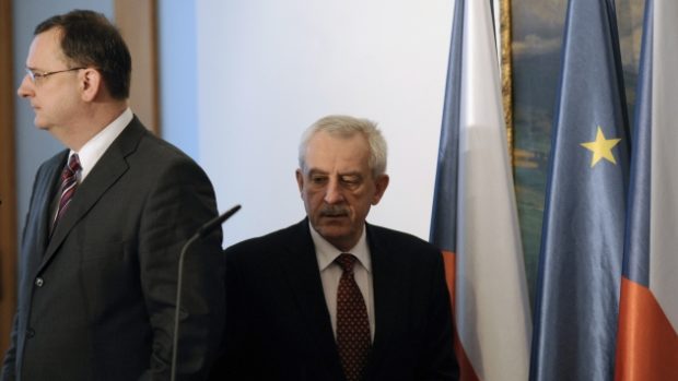 Předseda vlády Petr Nečas a ministr zdravotnictví Leoš Heger jednali o situaci ve zdravotnictví