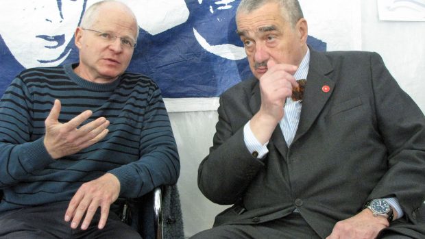 Karel Schwarzenberg s otcem Gilada Šalita Noemem
