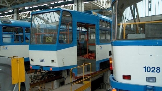 V dílnách Dopravního podniku Ostrava