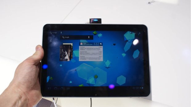 Na veletrhu se prezentoval také nový tablet Samsung Galaxy