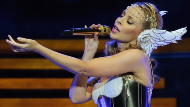 Kylie Minoque během svého pražského koncertu