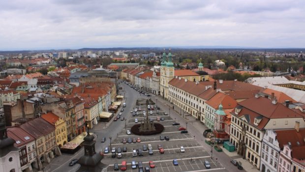 Hradec Králové, kde V.Hanka navštěvoval gymnázium