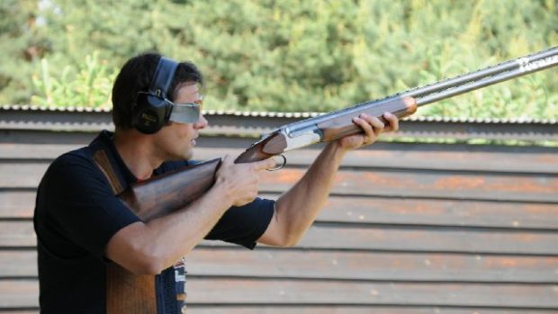 Střelec v disciplíně trap (ilustr.foto)