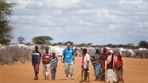 Uprchlický tábor Dadaab v Keni.