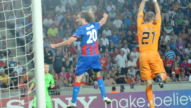 Viktorie Plzeň s FC Kodaň v pražském Edenu.