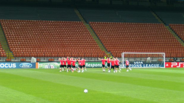 Fotbalisté Plzně trénují na San Siru