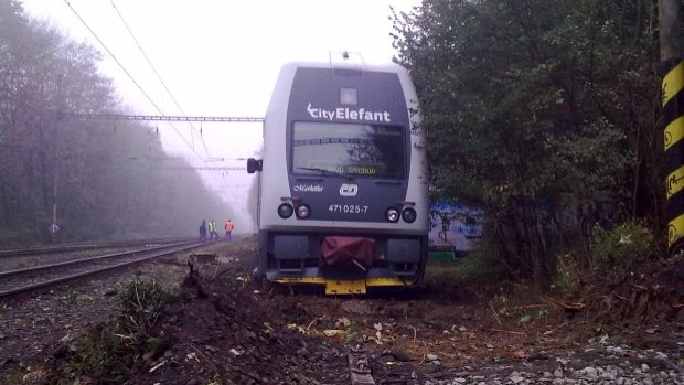 Vykolejená souprava CityElefant