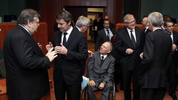 Ministři financí eurozóny na jednání v Bruselu