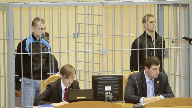 Minsk. Dmitrij Konovalov (vlevo) a Vladislav Kovaljov
