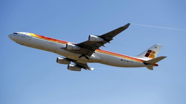 Letadlo španělských aerolinií Iberia