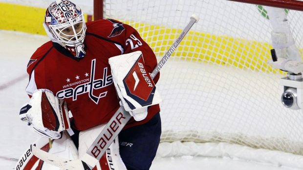 Hokejový brankář Washingtonu Capitals Tomáš Vokoun