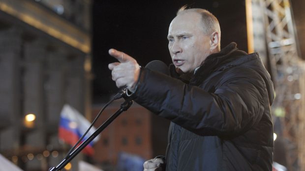 Vladimir Putin ohlásil své vítězství v prezidentských volbách