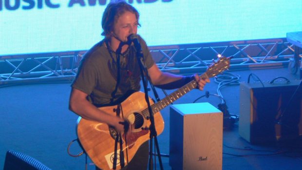 Tomáš Klus na vyhlášení ankety Žebřík 2011