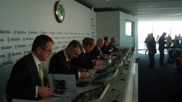Z tiskové konference Škoda Auto