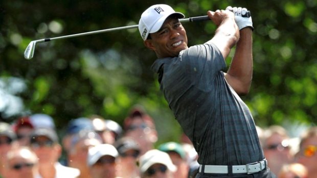 Tiger Woods během prvního kola Masters v americké Augustě