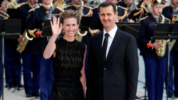Syrský prezident Bašár Asad s manželkou Asmou