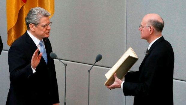 Joachim Gauck skládá přísahu
