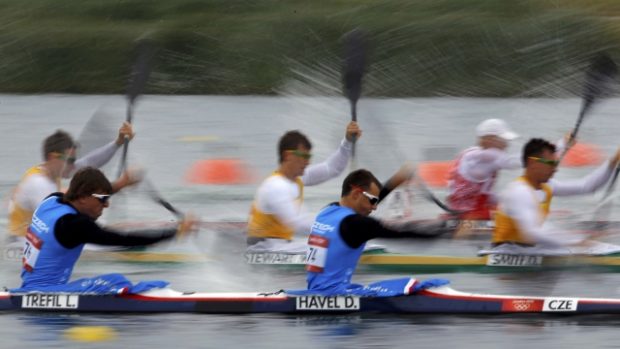 Český čtyřkajak v olympijském semifinále uspěl