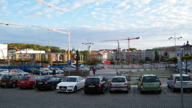 Teplice - staveniště budoucího obchodního centra Fontána a Galerie Teplice