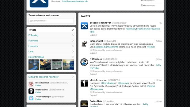 Twitter zablokoval účet německé neonacistické organizace Besseres Hannover