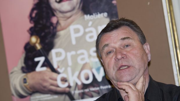 Tisková konference k nové inscenaci Pán z Prasečkova, Václav Postránecký