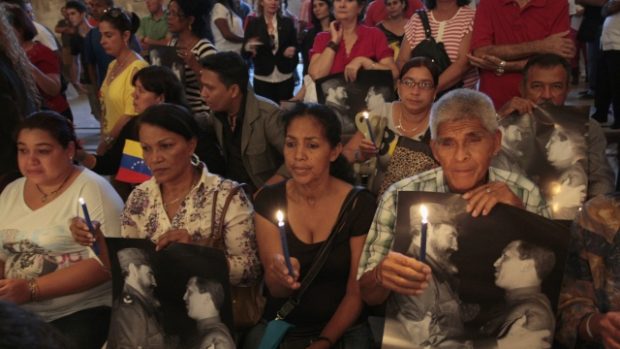 Venezuelané se modlí za zdraví svého prezidenta