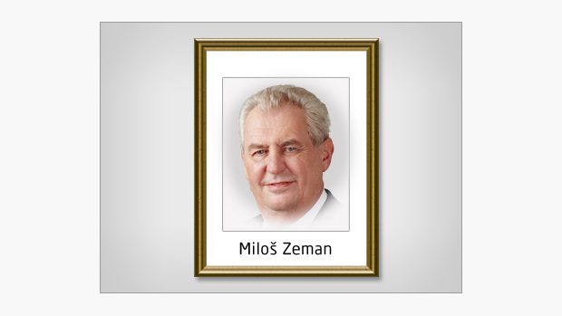 Miloš Zeman - obraz prezidenta (ilustrační foto)