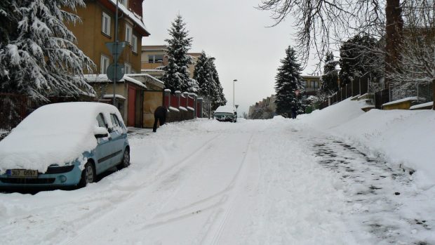Sníh ve městě