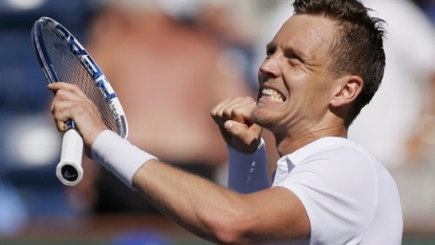 Tomáš Berdych po vítězství nad Jihoafričanem Andersonem