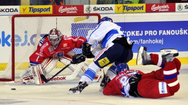 Jakub Kovář (vpravo) je jedním z kandidátů na post brankářské jedničky pro MS