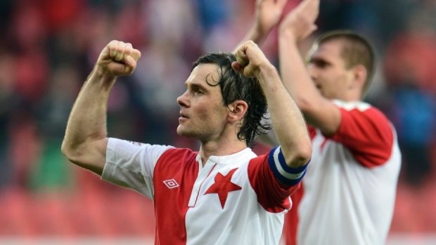 Radost fotbalistů Slavie