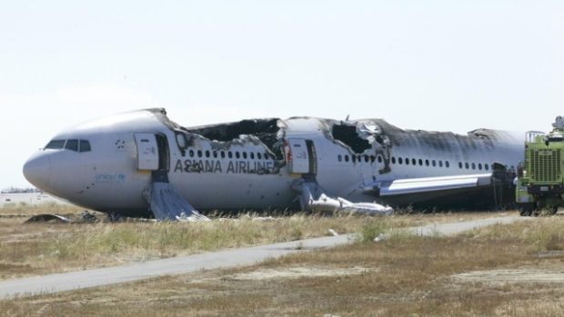 Letadlo společnosti Asiana Airlines, které havarovalo u San Francisca