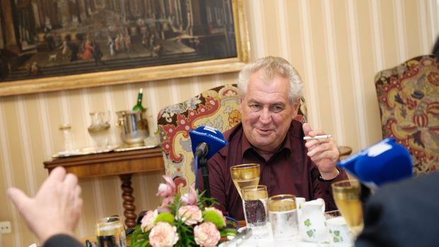 Prezident republiky Miloš Zeman v Hovorech z Lán