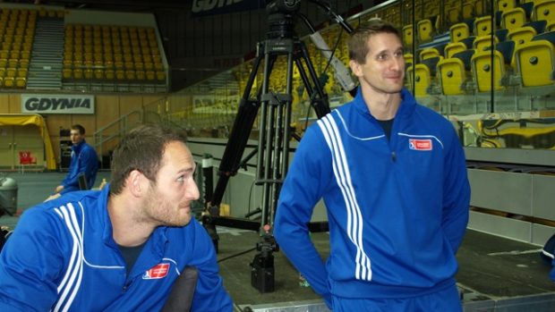 Opory české reprezentace David Konečný (vlevo) a Jan Štokr