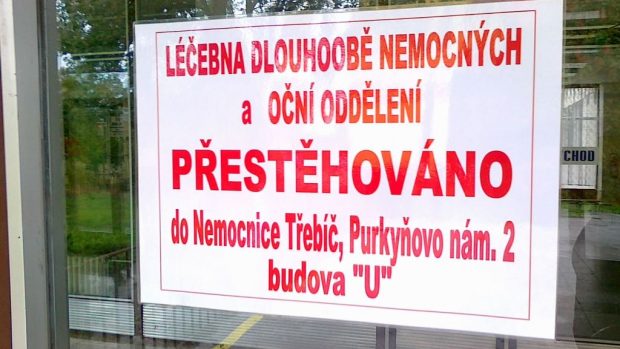 Oční oddělení v Třebíči hledají pacienti na špatné adrese