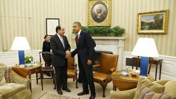 Americký prezident Barack Obama se v Bílem domě setkal s iráckým premiérem Núrím Málikím