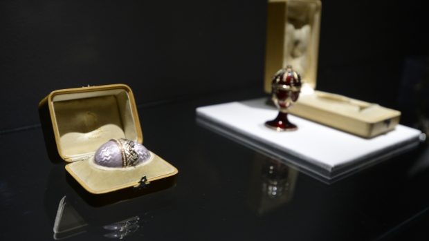 Fabergého vejce na výstavě Peníze a Aféry