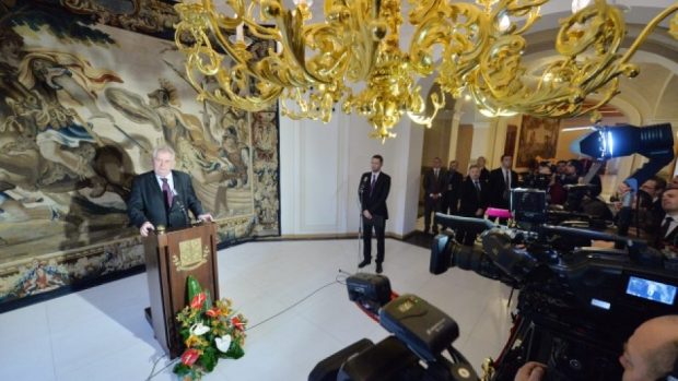 Prezident Miloš Zeman informoval, že Bohuslava Sobotku jmenuje premiérem 17. ledna