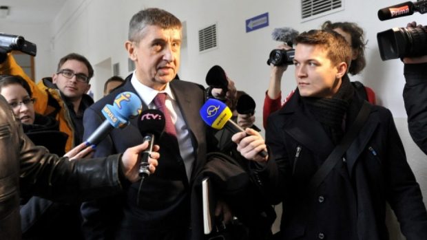 Andrej Babiš u soudu v Bratislavě