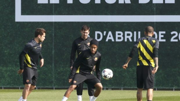 Fotbalisté Barcelony se připravují na odvetu proti Manchesteru City