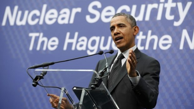 Barack Obama na summitu o jaderné bezpečnosti v Haagu