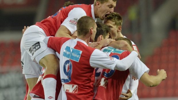 Fotbalisté Slavie se proti Příbrami trefili poprvé už v 5. minutě