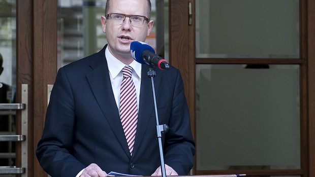 Pietní akt před budovou Českého rozhlasu, Bohuslav Sobotka