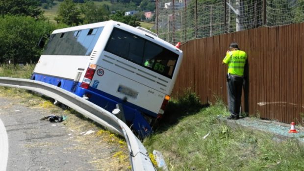 Nehoda autobusu v Odrách na Novojičínsku